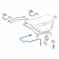 OEM Toyota Avalon Release Cable Diagram - 64607-AC030