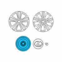 OEM Scion Wheel, Spare Diagram - 42611-21280