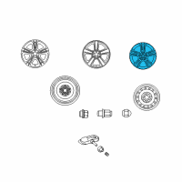 OEM Toyota Solara Wheel, Alloy Diagram - 42611-06630