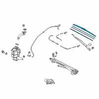 OEM Toyota Camry Front Blade Diagram - 85222-06250