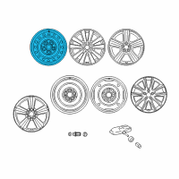 OEM Toyota Matrix Wheel, Steel Diagram - 42611-02A30