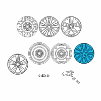 OEM Toyota Matrix Wheel, Alloy Diagram - 42611-02A50