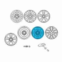 OEM Toyota Matrix Wheel, Spare Diagram - 42611-02480