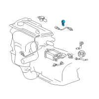 OEM Toyota Highlander Knock Sensor Diagram - 89615-44010