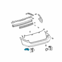 OEM Toyota Sienna Reverse Sensor Diagram - 89341-33080