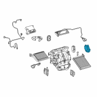 OEM Toyota Prius Mode Motor Diagram - 87106-02200