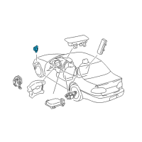 OEM Toyota Prius Sensor, Air Bag, Front RH Diagram - 89173-49255