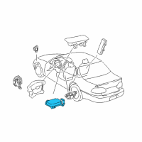 OEM Toyota Prius Center Sensor Diagram - 89170-47030
