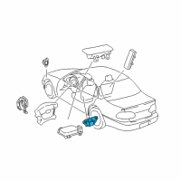 OEM Toyota Prius Sensor Assy, Side Air Bag, LH Diagram - 89860-47020