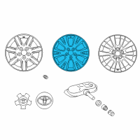 OEM Toyota Avalon Wheel, Alloy Diagram - 42611-07031