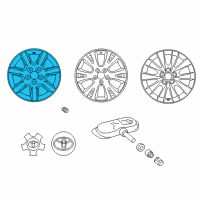 OEM Toyota Avalon Wheel, Alloy Diagram - 42611-AC081