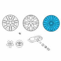 OEM Toyota Avalon Wheel, Alloy Diagram - 42611-07050