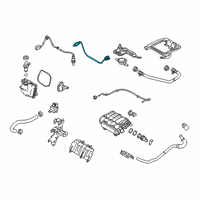 OEM Toyota Yaris Rear Oxygen Sensor Diagram - 89465-WB002