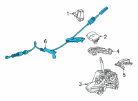 OEM Toyota Venza Shift Control Cable Diagram - 33820-48450