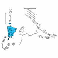 OEM Toyota FJ Cruiser Washer Reservoir Diagram - 85315-35360