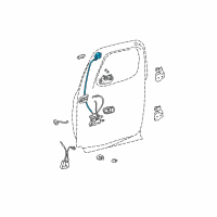 OEM Toyota Tundra Lock Assembly Diagram - 69350-0C010