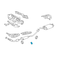 OEM Toyota Sienna Center Pipe Gasket Diagram - 17451-0D050