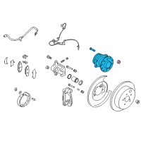 OEM Toyota 86 Hub & Bearing Assembly Diagram - SU003-07348