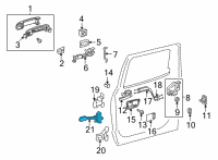 OEM Toyota Tundra Door Check Diagram - 68630-0C050