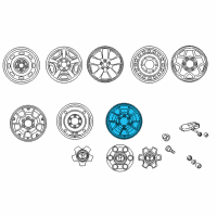 OEM Toyota Tacoma Wheel, Alloy Diagram - 42611-AD041