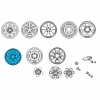 OEM Toyota Tacoma Wheel, Alloy Diagram - 42611-AD031