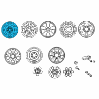 OEM Toyota Tacoma Wheel, Spare Diagram - 42601-04240