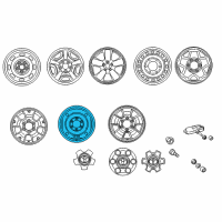 OEM Toyota Tacoma Wheel, Spare Diagram - 42601-AD050