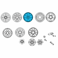 OEM Toyota Tacoma Wheel, Alloy Diagram - 4260D-04010