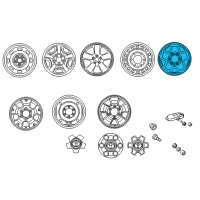 OEM Toyota Tacoma Wheel, Steel Diagram - 42601-AD041