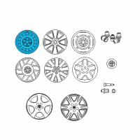 OEM Toyota Corolla Wheel, Steel Diagram - 42611-02471