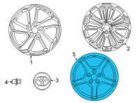 OEM Toyota Venza Wheel, Spare Diagram - 42611-33E70