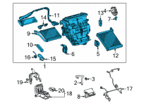 OEM Toyota Evaporator Assembly Diagram - 87050-62020