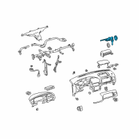 OEM Toyota Sienna Cylinder & Keys Diagram - 69057-45010