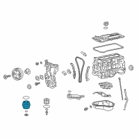 OEM Toyota Cap Assembly Diagram - 15620-36020