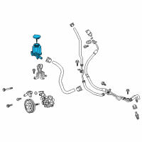 OEM Toyota 4Runner Power Steering Pump Reservoir Diagram - 44360-60321