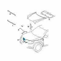 OEM Toyota Latch Assembly Diagram - 53510-0E071