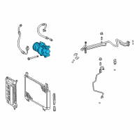 OEM Toyota Yaris Compressor Assembly Diagram - 88310-52720
