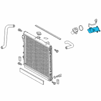 OEM Toyota Tundra Water Inlet Diagram - 16323-0S020