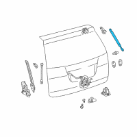 OEM Toyota Sienna Support Cylinder Diagram - 68950-08022