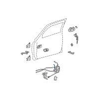 OEM Toyota Sequoia Lock Rod Diagram - 69315-0C020