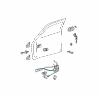 OEM Toyota Sequoia Lock Rod Diagram - 69760-0C020