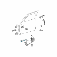 OEM Toyota Tundra Lock Rod Diagram - 69710-0C020