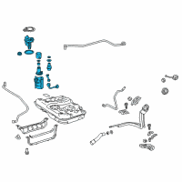 OEM Toyota Camry Fuel Pump Diagram - 77020-06286