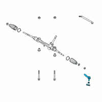 OEM Toyota Corolla Outer Tie Rod Diagram - 45047-49195