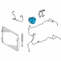 OEM Toyota Highlander Compressor Assembly Diagram - 88370-48130