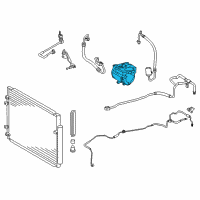 OEM Toyota Highlander Compressor Assembly Diagram - 88370-48060