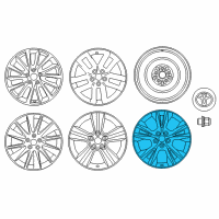 OEM Toyota Highlander Wheel, Alloy Diagram - 42611-0E260