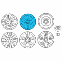 OEM Toyota Highlander Wheel, Alloy Diagram - 42611-0E180