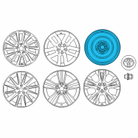OEM Toyota Highlander Spare Wheel Diagram - 42611-0T031