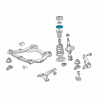 OEM Toyota Sienna Upper Spring Insulator Diagram - 48471-AA010